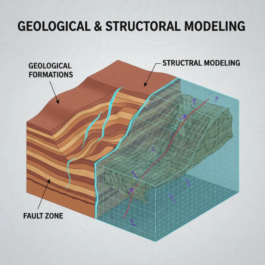 Geological & Structural Modeling - illustration